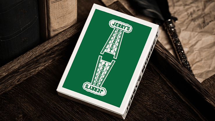 PlayingCardDecks.com-Jerry's Nugget Marked Monotone Playing Cards USPCC: Green