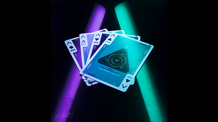PlayingCardDecks.com-Cyberware Neon Playing Cards USPCC