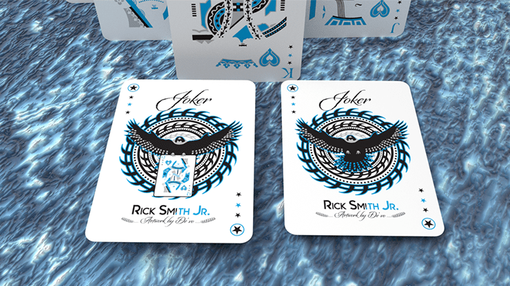 PlayingCardDecks.com-Ice Falcon Throwing Playing Cards USPCC