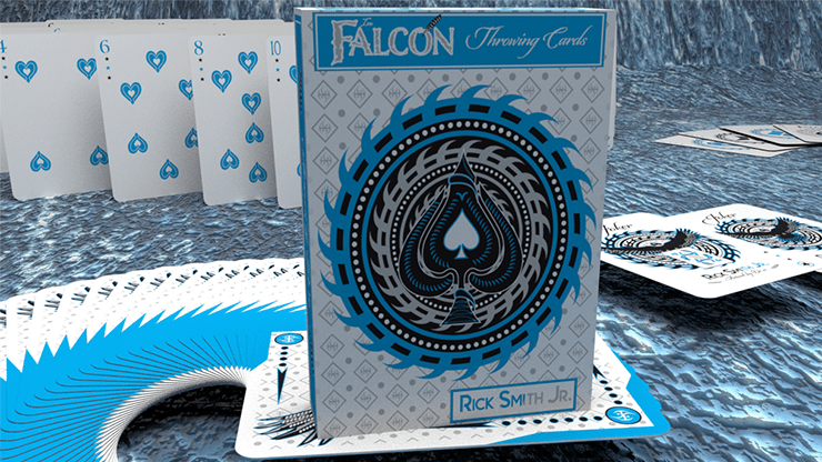 PlayingCardDecks.com-Ice Falcon Throwing Playing Cards USPCC