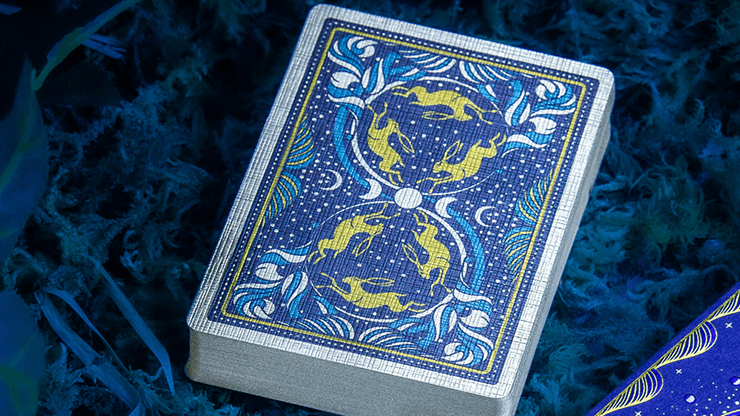 PlayingCardDecks.com-Under the Moon Midnight Blue Playing Cards Cartamundi