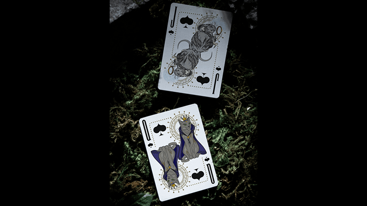 PlayingCardDecks.com-Under the Moon Moorland Green Playing Cards Cartamundi