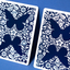 Butterfly Worker Marked Playing Cards Blue Cartamundi