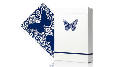 Butterfly Worker Marked Playing Cards Blue Cartamundi