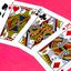 Butterfly Worker Marked Playing Cards Pink Cartamundi