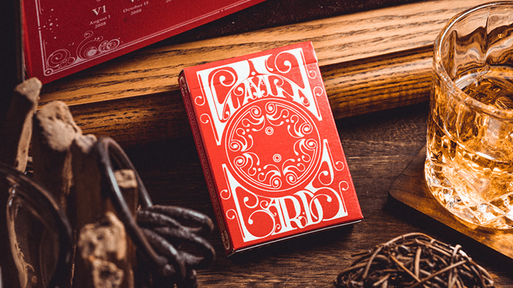 PlayingCardDecks.com-Smoke & Mirrors v8 Red Playing Cards USPCC