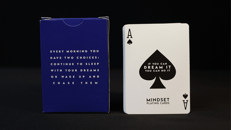 PlayingCardDecks.com-Mindset Blue Marked Playing Cards USPCC