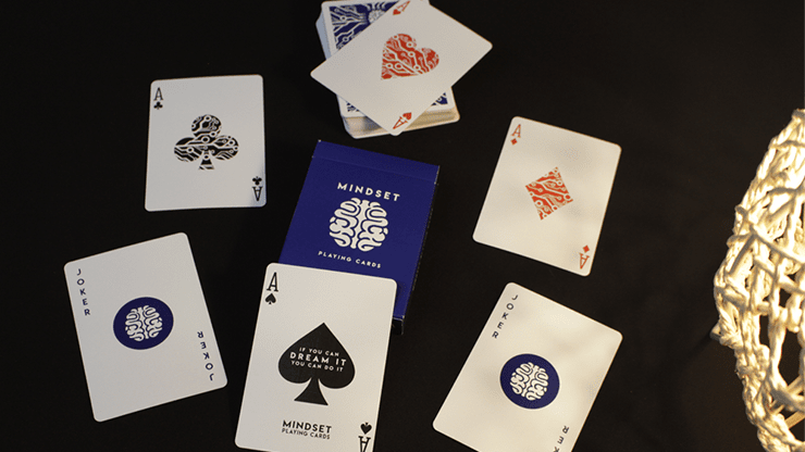 PlayingCardDecks.com-Mindset Blue Marked Playing Cards USPCC