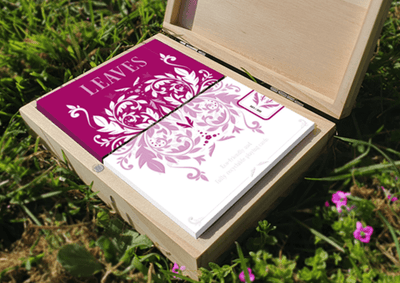 PlayingCardDecks.com-Wooden Leaves Summer Collector's Box Set Playing Cards