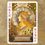 PlayingCardDecks.com-Mucha Princess Hyacinth Silver Playing Cards TCC