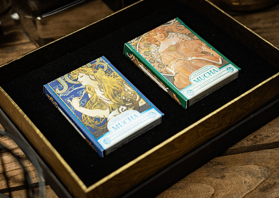 PlayingCardDecks.com-Mucha Mucha Holo Edition Box Set (2 Decks) Playing Cards