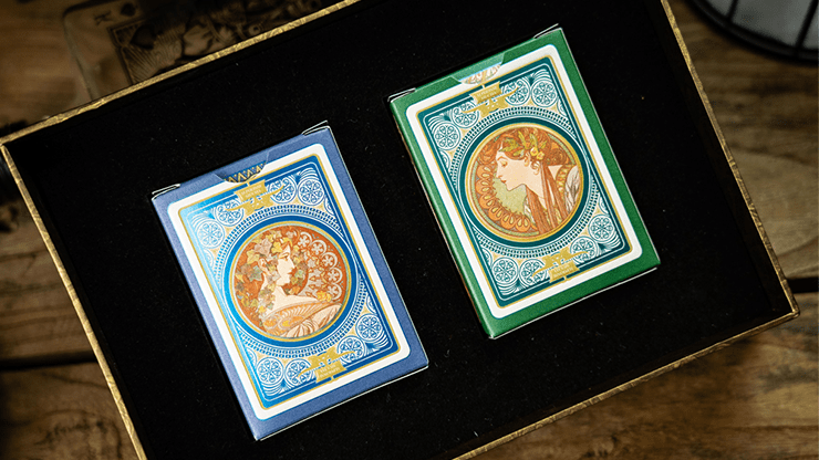 PlayingCardDecks.com-Mucha Mucha Holo Edition Box Set (2 Decks) Playing Cards