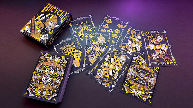 PlayingCardDecks.com-Wukong Destruction Grey Bicycle Playing Cards
