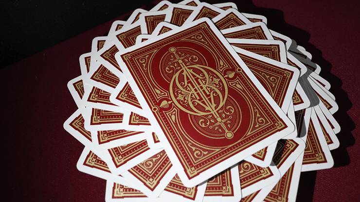 PlayingCardDecks.com-Oath Standard Burgundy Playing Cards