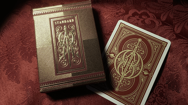 PlayingCardDecks.com-Oath Standard Burgundy Playing Cards