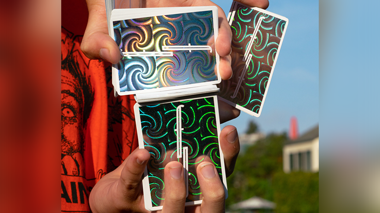 PlayingCardDecks.com-Fontaine Spiral Holo Playing Cards LPCC
