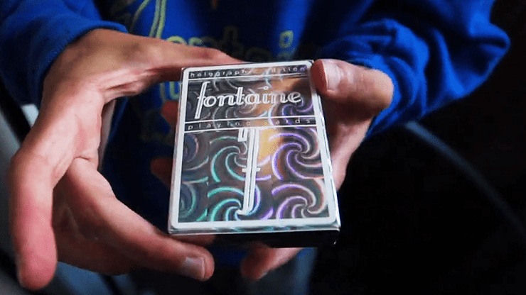 PlayingCardDecks.com-Fontaine Spiral Holo Playing Cards LPCC