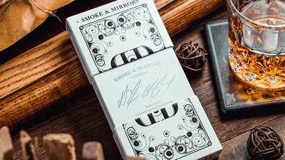 Smoke & Mirrors v8 White Deluxe Playing Cards USPCC