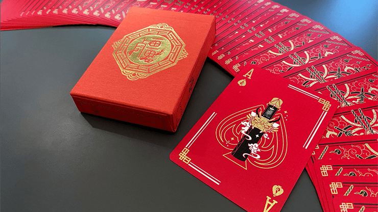 PlayingCardDecks.com-Geung Si The Torpor Red Playing Cards