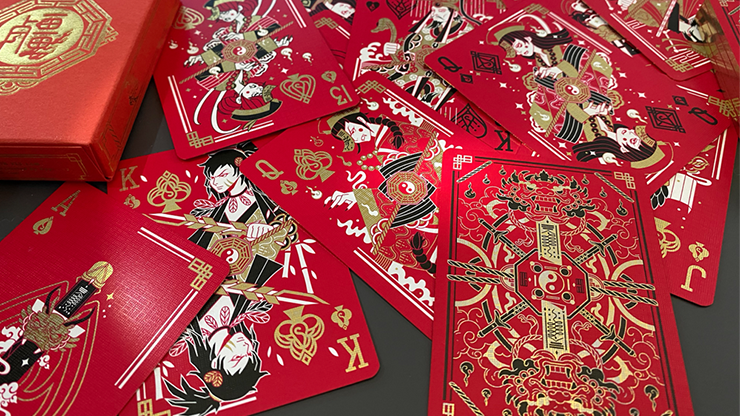 PlayingCardDecks.com-Geung Si The Torpor Red Playing Cards