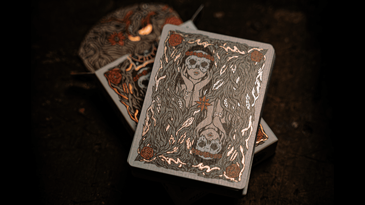 PlayingCardDecks.com-Maidens Cold Foil Playing Cards