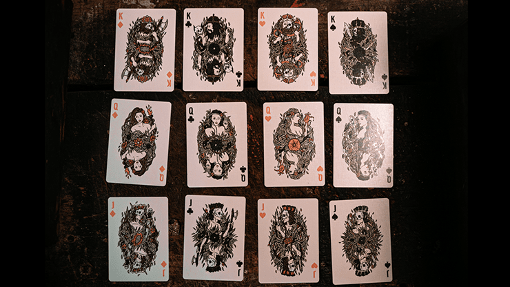 PlayingCardDecks.com-Maidens Cold Foil Playing Cards
