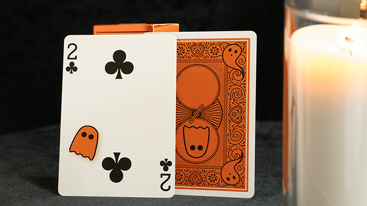 Bicycle Boo Back Playing Cards Orange