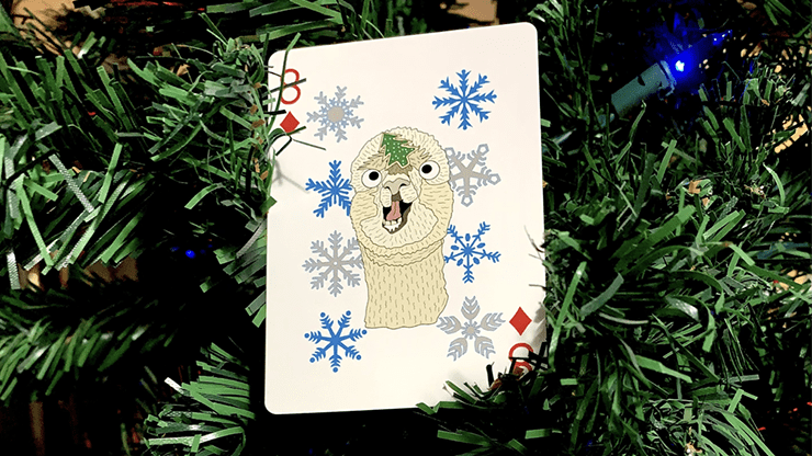 PlayingCardDecks.com-Alpaca Christmas Playing Cards MPC