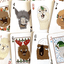 PlayingCardDecks.com-Alpaca Christmas Kids Mini Playing Cards