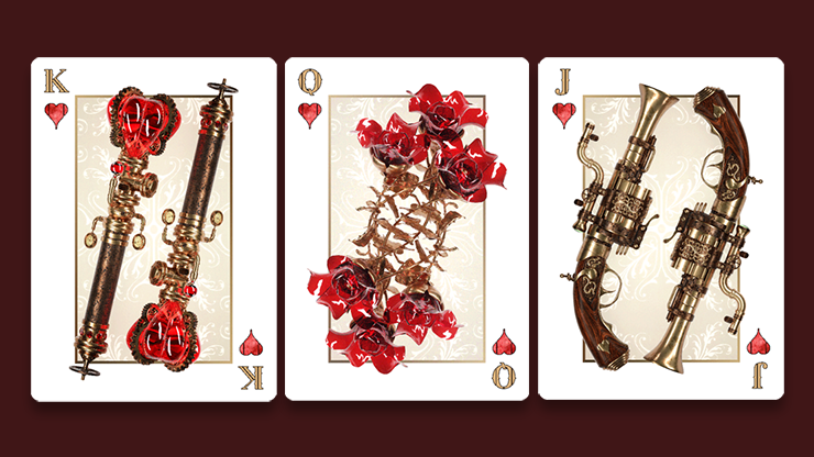 Victorian Steampunk Gold Playing Cards NPCC