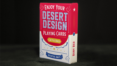 Desert Design Ruby Red Playing Cards WJPC