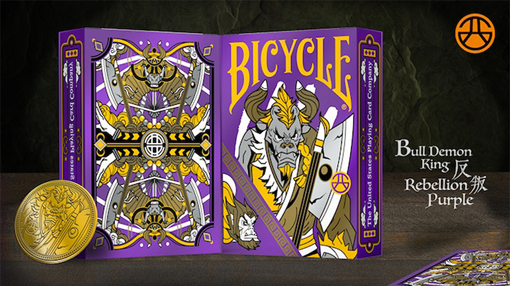 Bicycle Bull Demon King Demolition Rebellion Purple Playing Cards