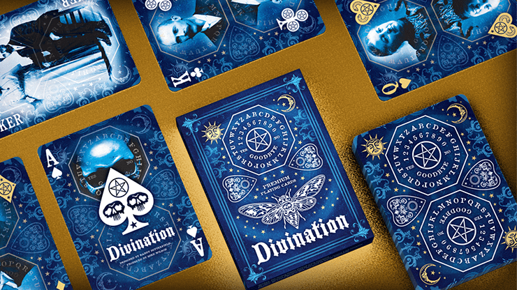 PlayingCardDecks.com-Divination Blue Playing Cards by Midnight Playing Cards LPCC