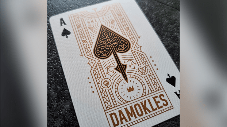 PlayingCardDecks.com-Damokles Cuprum Playing Cards USPCC