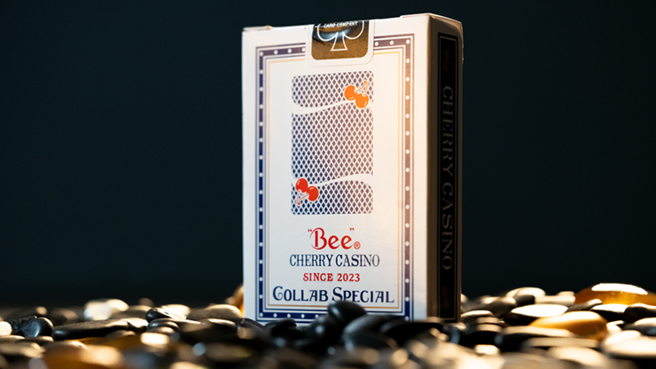 Limited Bee X Cherry Casino Blue Playing Cards - A Timeless Collaboration