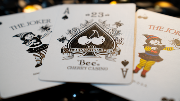 Limited Bee X Cherry Casino Blue Playing Cards - A Timeless Collaboration