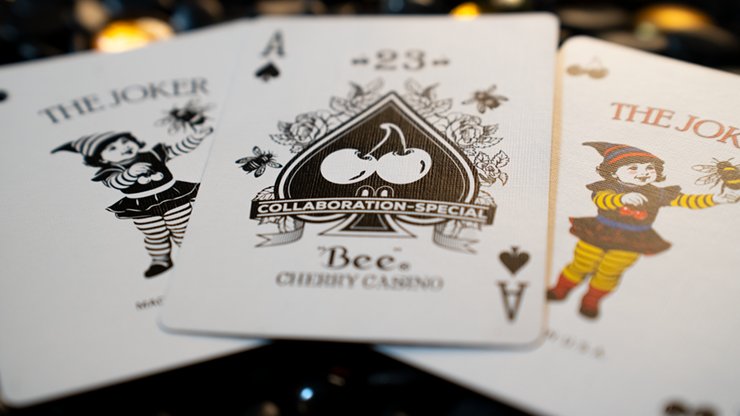 Limited Bee X Cherry Casino Red Playing Cards - A Timeless Collaboration