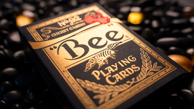 Limited Bee X Cherry Casino Playing Cards Set - Red, Blue, and Exclusive Black