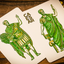 Caesar Playing Cards Green TWPCC