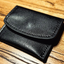 The Cowhide Coin Wallet by Bacon Magic - Black