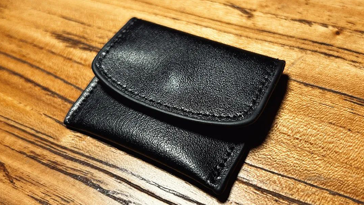 The Cowhide Coin Wallet by Bacon Magic - Black
