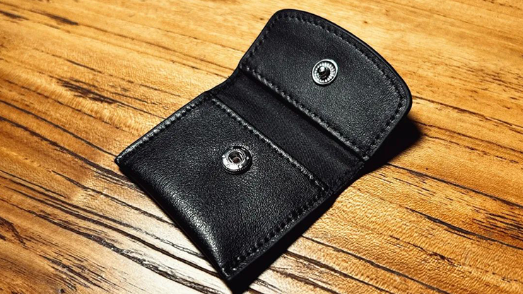 The Cowhide Coin Wallet by Bacon Magic - Black