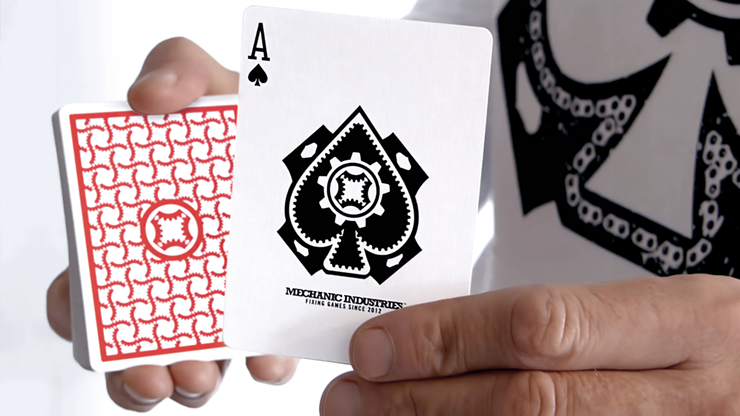 TURN Red Playing Cards by Mechanic Industries