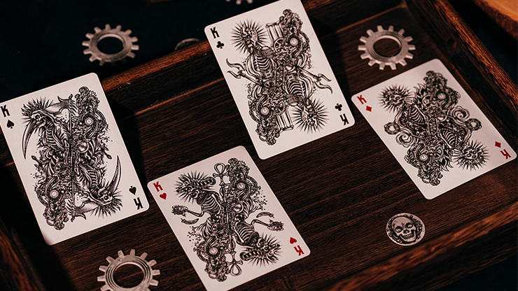 Mortalis Machina Playing Cards - Watch the Gears Turn as you Open the Box