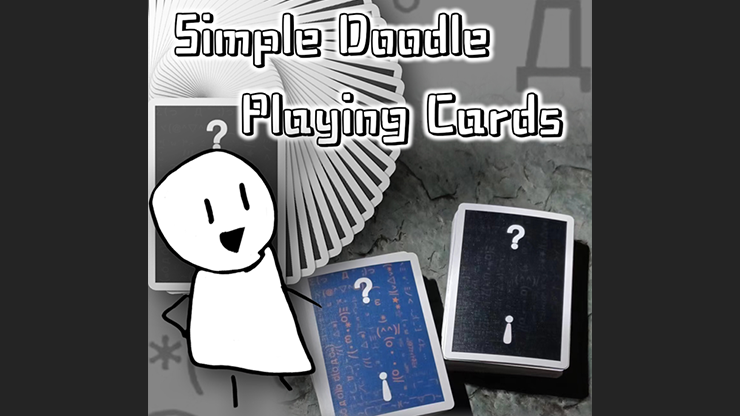 Simple Doodle Monochrome Playing Cards by Bacon Playing Cards