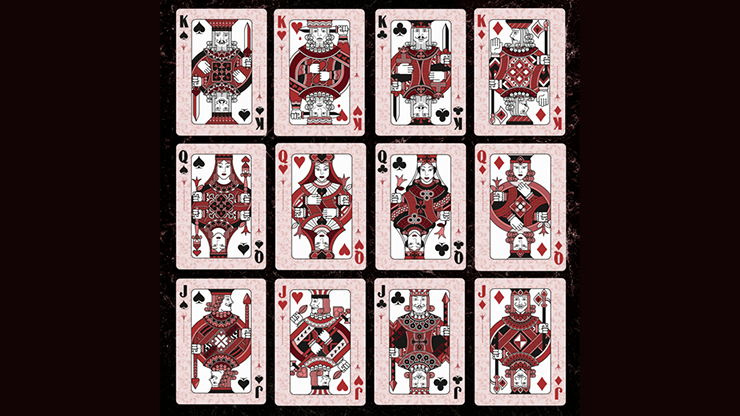 Grand Tulip Limited Edition Red Gilded Playing Cards by DCHC