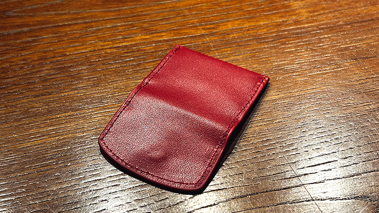 The Cowhide Coin Wallet by Bacon Magic -  Red