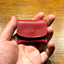The Cowhide Coin Wallet by Bacon Magic -  Red