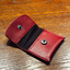 The Cowhide Coin Wallet by Bacon Magic -  Red