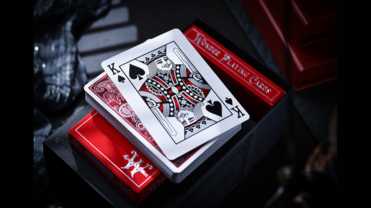 Scarlet Wonder Signature Cold Foil Playing Cards with Numbered Seal